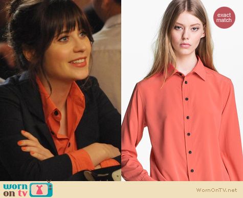 New Girl Fashion: Rag & Bone 88 shirt worn by Zooey Deschanel