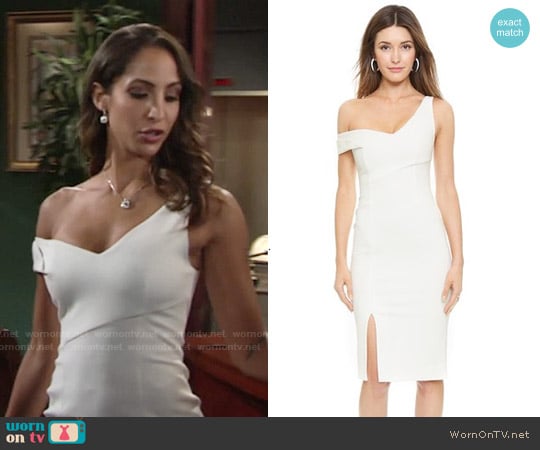 Nicholas Ponte One Shoulder Dress worn by Lily Winters (Christel Khalil) on The Young and the Restless