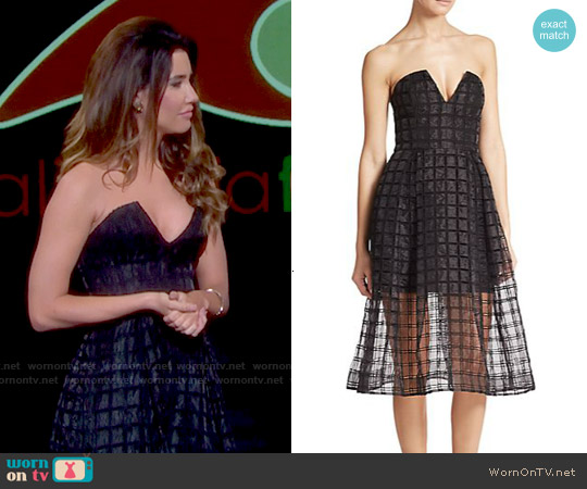 Nicholas Window Lace Bustier Dress worn by Steffy Forrester (Jacqueline MacInnes Wood) on The Bold and the Beautiful