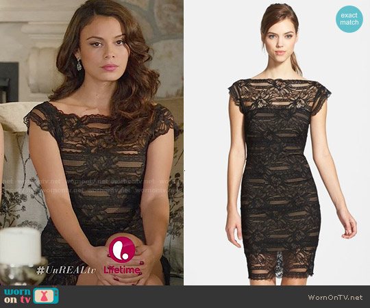 Nicole Miller Illusion Yoke Lace Sheath Dress worn by Grace (Nathalie Kelley) on UnReal