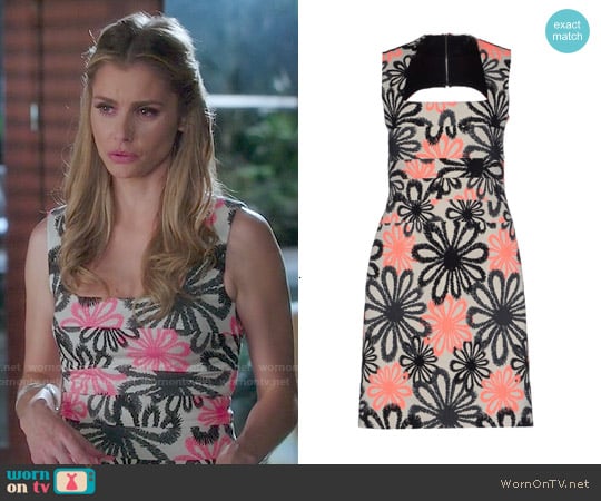 Nicole Miller Artelier Neon Flower Print Dress worn by Taylor Stappord (Brianna Brown) on Devious Maids