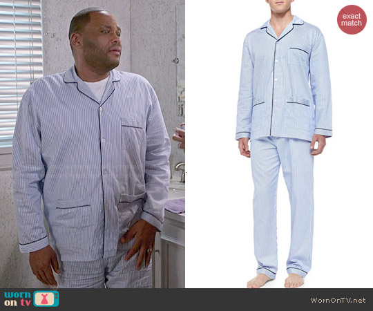 Neiman Marcus Striped Pajama Set worn by Andre Johnson (Anthony Anderson) on Black-ish