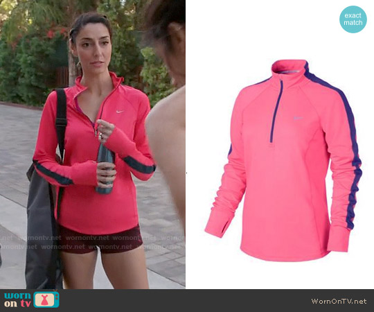 Nike Dri-FIT Half-Zip Running Jacket worn by Delia (Necar Zadegan) on Girlfriends Guide to Divorce