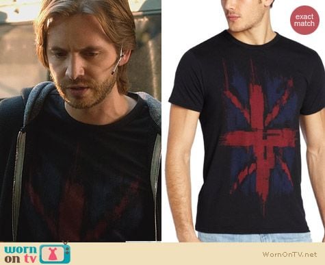 Fashion of Nikita: Ben Sherman Union Jack Tee worn by Aaron Stanford