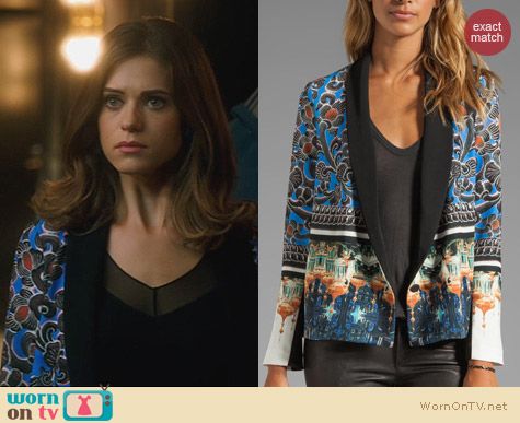 Fashion of Nikita: Clover Canyon Arabesque Blazer worn by Lyndsy Fonseca