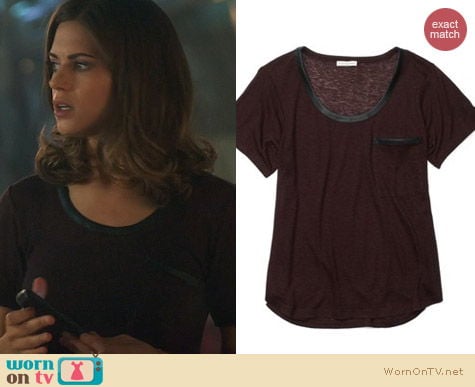 Fashion of Nikita: Club Monaco Hunter Tee worn by Lyndsy Fonseca