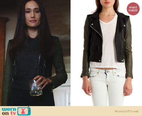 Fashion of Nikita: IRO Ashville Jacket worn by Maggie Q