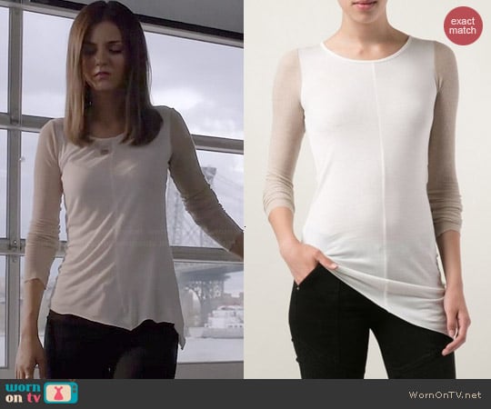 ØDD Ribbed T-shirt worn by Victoria Justice on Eye Candy