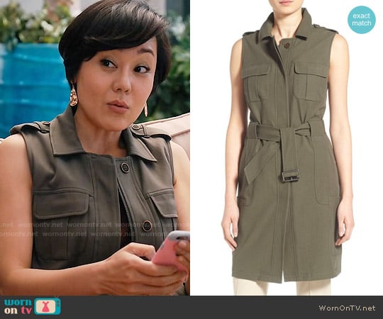 Olivia Palermo + Chelsea28 Long Military Vest worn by Karen Rhodes (Yunjin Kim) on Mistresses