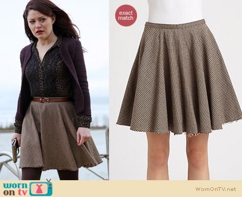 Once Upon A Time Fashion: Belle's Alexander Mcqueen flared skirt