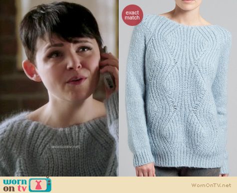 Once Upon a Time Fashion: Surface to Air chunky ginger sweater worn by Snow white on OUAT