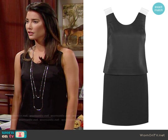 Opening Cereomony Sleeveless Popover-Bodice Sheath Dress worn by Steffy Forrester (Jacqueline MacInnes Wood) on The Bold and the Beautiful