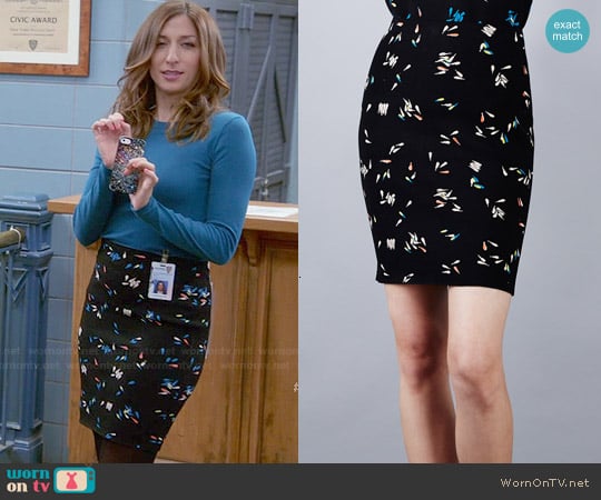 Opening Ceremony Petals Tubular Skirt worn by Gina Linetti (Chelsea Peretti) on Brooklyn Nine-Nine