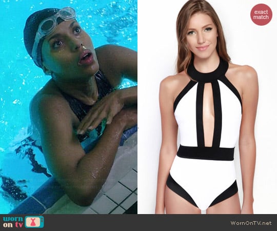 Oye Swimwear Go Lightly Swimsuit worn by Kerry Washington on Scandal