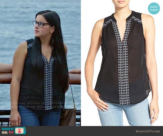 Paige 'Lina' Embroidered Cotton Tank worn by Alex Dunphy (Ariel Winter) on Modern Family