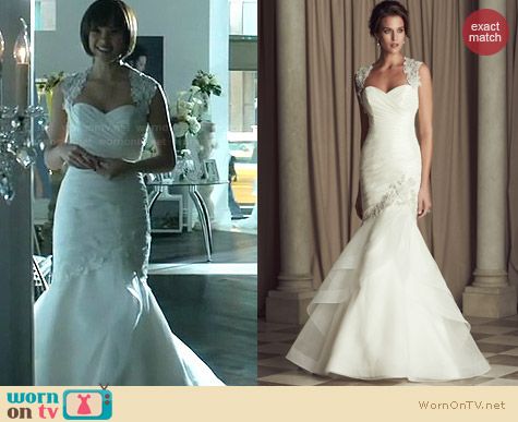 Paloma Blanca Wedding Gown Style #4464 worn by Nicole Gale Anderson on BATB