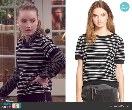 Pam & Gela Short Sleeve Sweatshirt worn by Eve Baxter (Kaitlyn Dever) on Last Man Standing