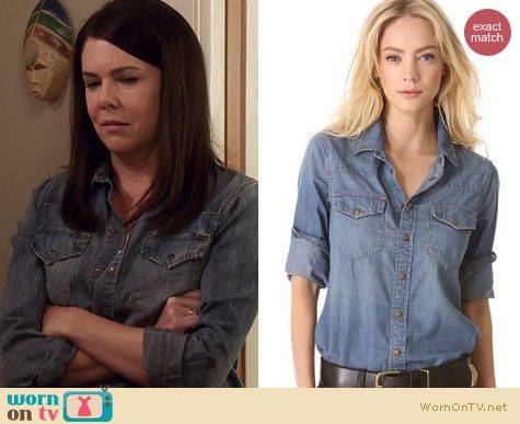 Parenthood Fashion: Current Elliot Western Shirt worn by Lauren Graham