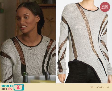 Fashion of Parenthood: Helmut Lang Asymmetrical Sweater worn by Joy Bryant