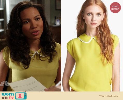 Parenthood Fashion: Ted Baker Layered Collar Top worn by Jurnee Smollett