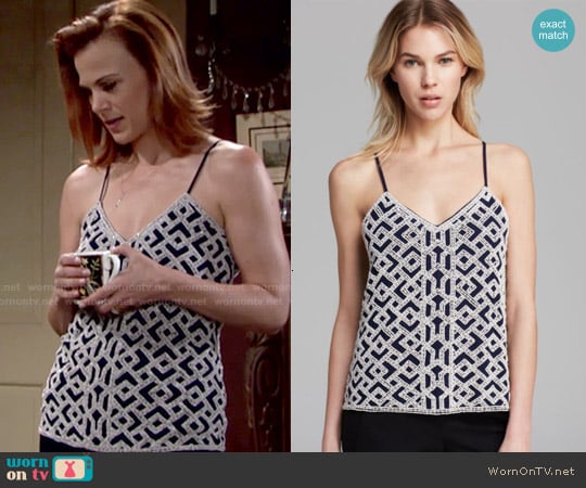 Parker Marley Beaded Tank worn by Phyllis Newman (Gina Tognoni) on The Young and the Restless