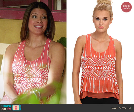 Parker Zuma Tank in Blazing worn by Andrea Navedo on Jane the Virgin