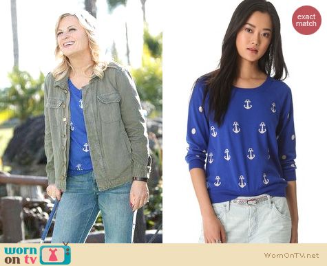 Parks & Rec Fashion: Madewell Anchors and dots pullover worn by Amy Poehler