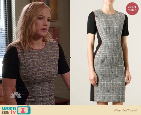 Paul Smith Tweed Panelled Dress worn by Erika Christensen on Parenthood