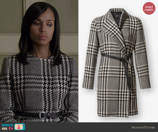 PAUW Knee Length Coat with Belt worn by Kerry Washington on Scandal