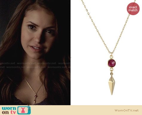 Peggy Li Compass Point Necklace worn by Nina Dobrev on The Vampire Diaries