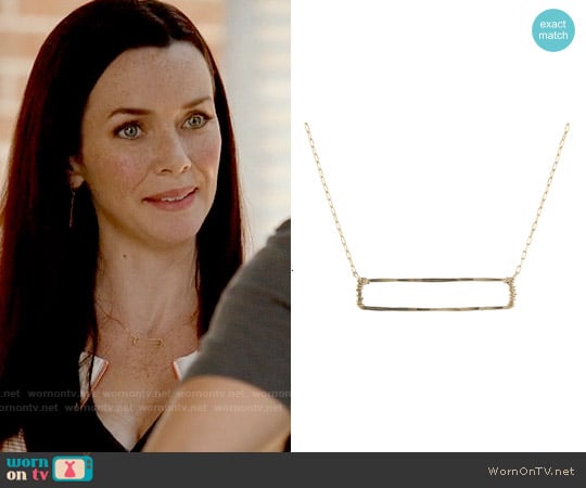 Peggy Li Open Rectangle Necklace worn by Lily Salvatore (Annie Wersching) on The Vampire Diaries