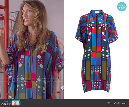 Peter Pilotto Printed Silk Kaftan worn by Calista Raines (Jennifer Esposito) on Mistresses