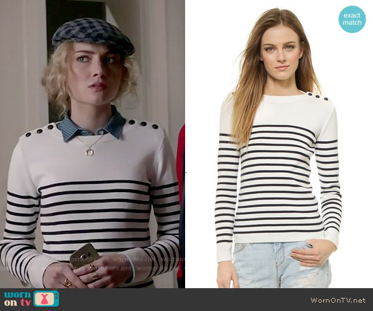 Petit Bateau Mike Sweater worn by Grace Gardner (Skyler Samuels) on Scream Queens