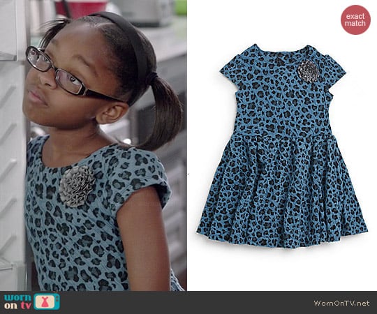 Pippa & Julie Leopard Print Dress worn by Marsai Martin on Black-ish