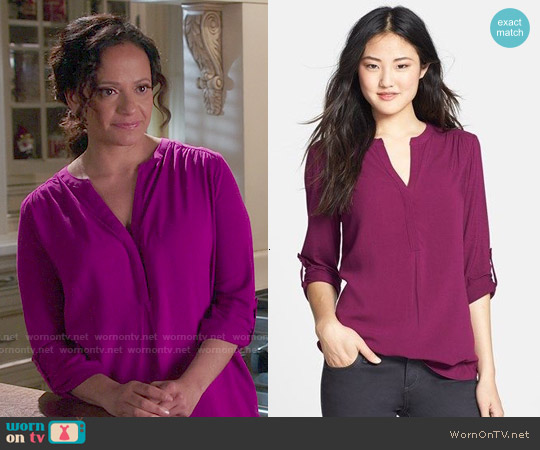 Pleione Mixed Media Tunic worn by Zoila Diaz (Judy Reyes) on Devious Maids