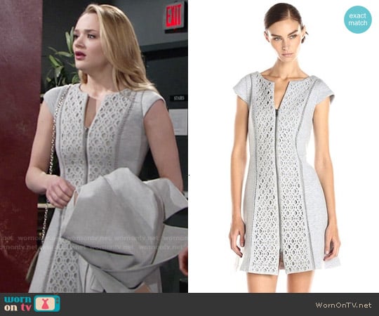 WornOnTV: Summer’s grey zip-front dress on The Young and the Restless ...