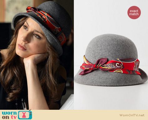 PLL Fashion Anthropologie Scarf-Cinched cloche worn by Troian Bellisario