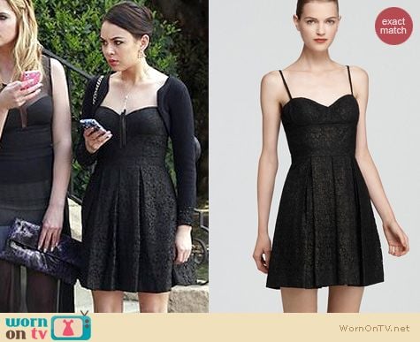 PLL Fashion: Aqua lace dress worn by Janel Paris