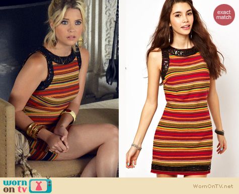 PLL Fashion: Free People Tapestry dress worn by Ashley Benson