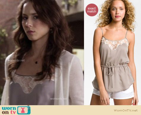 Pretty Little Liars Fashion: Frenchi lace camisole from Nordstrom worn by Troian Bellisario