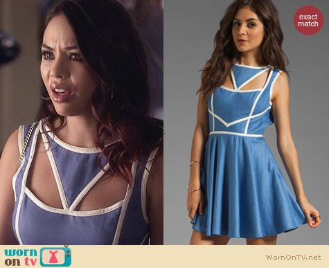 PLL Fashion: Keepsake Never Miss A Beat Dress worn by Janel Parrish