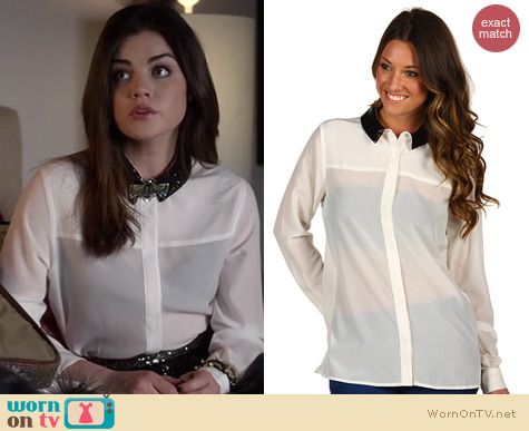 PLL Fashion: Patterson J. Kincaid Mollow blouse worn by Lucy Hale