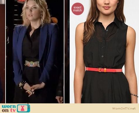 PLL Fashion: Urban Outfitters Nom de plume by Yaya donna shirtdress worn by Ashley Benson