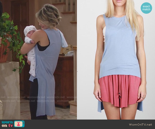 POL High Low Tank worn by Caroline Spencer (Linsey Godfrey) on The Bold and the Beautiful