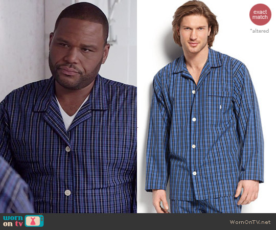 Polo Ralph Lauren Harwich Plaid Pajamas worn by Anthony Anderson on Black-ish