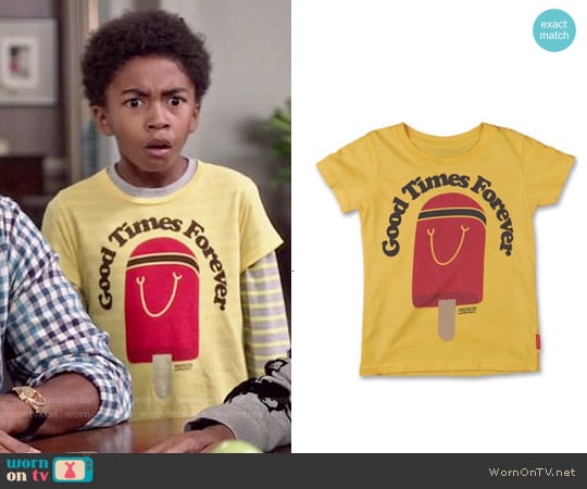 Prefresh Good Times Forever Tee worn by Jack Johnson (Miles Brown) on Black-ish