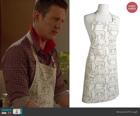 Prime Cuts Print Apron worn by Gabrielle Mann on Revenge