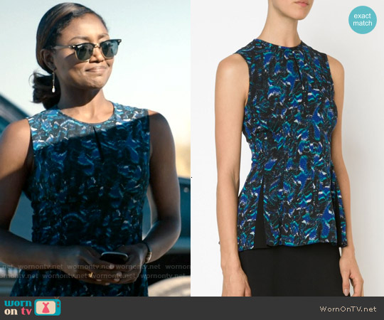 Proenza Schouler Eyelash Print Tank Top worn by Daisy Grant (Patina Miller) on Madam Secretary