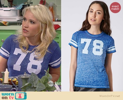 Project Social 78 Tee worn by Emily Osment on Young & Hungry