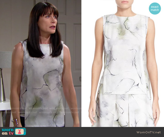 Public School Willow Top worn by Quinn Fuller (Rena Sofer) on The Bold and the Beautiful